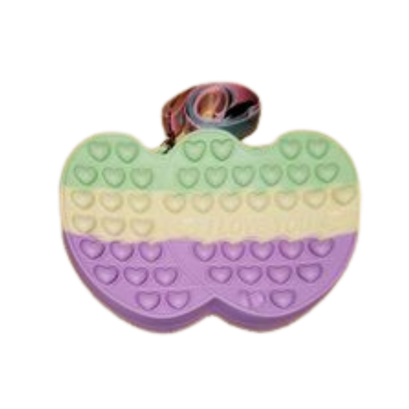 Double Heart, I Love You Pop-It Purse