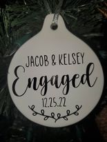 Engagement Keepsake Ornament