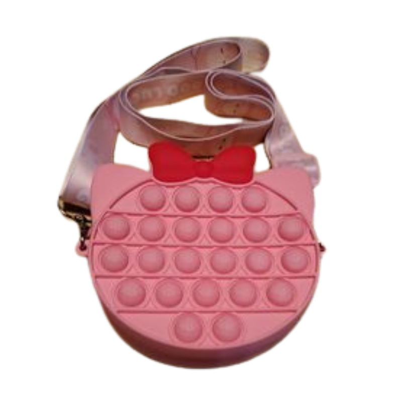 Pink Kitty Pop-It Purse