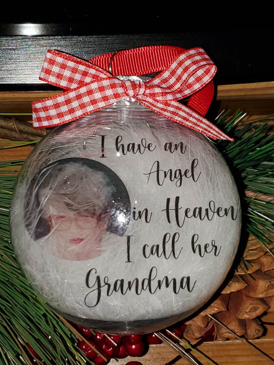 I Have an Angel In Heaven, I call her Grandma Memory Ornament