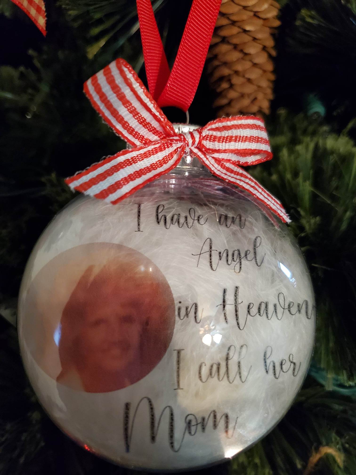 I have an angel in sale heaven i call her mom ornament